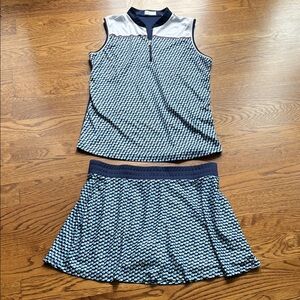 Callaway Blue and White Women's Golf Outfit